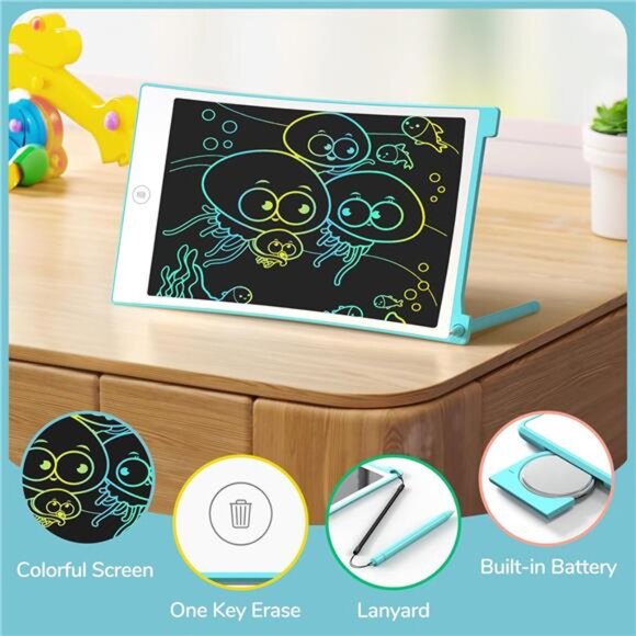 2 Pack LCD Writing Tablet, 8.5 Inch Colorful Doodle Board Drawing Tablet for Kid - Picture 3 of 7